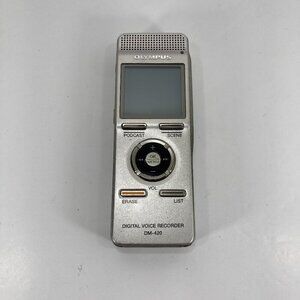 Olympus Digital Voice Recorder DM-420 Silver Handheld 2GB Internal Memory TESTED